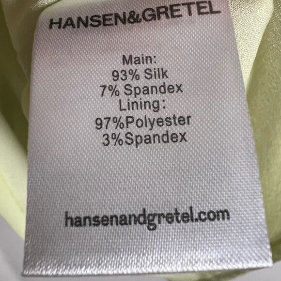 Hansen & Gretel Honeydew Blush Melon Silk Satin Sleeveless Mini Dress Size XS - Picture 12 of 12